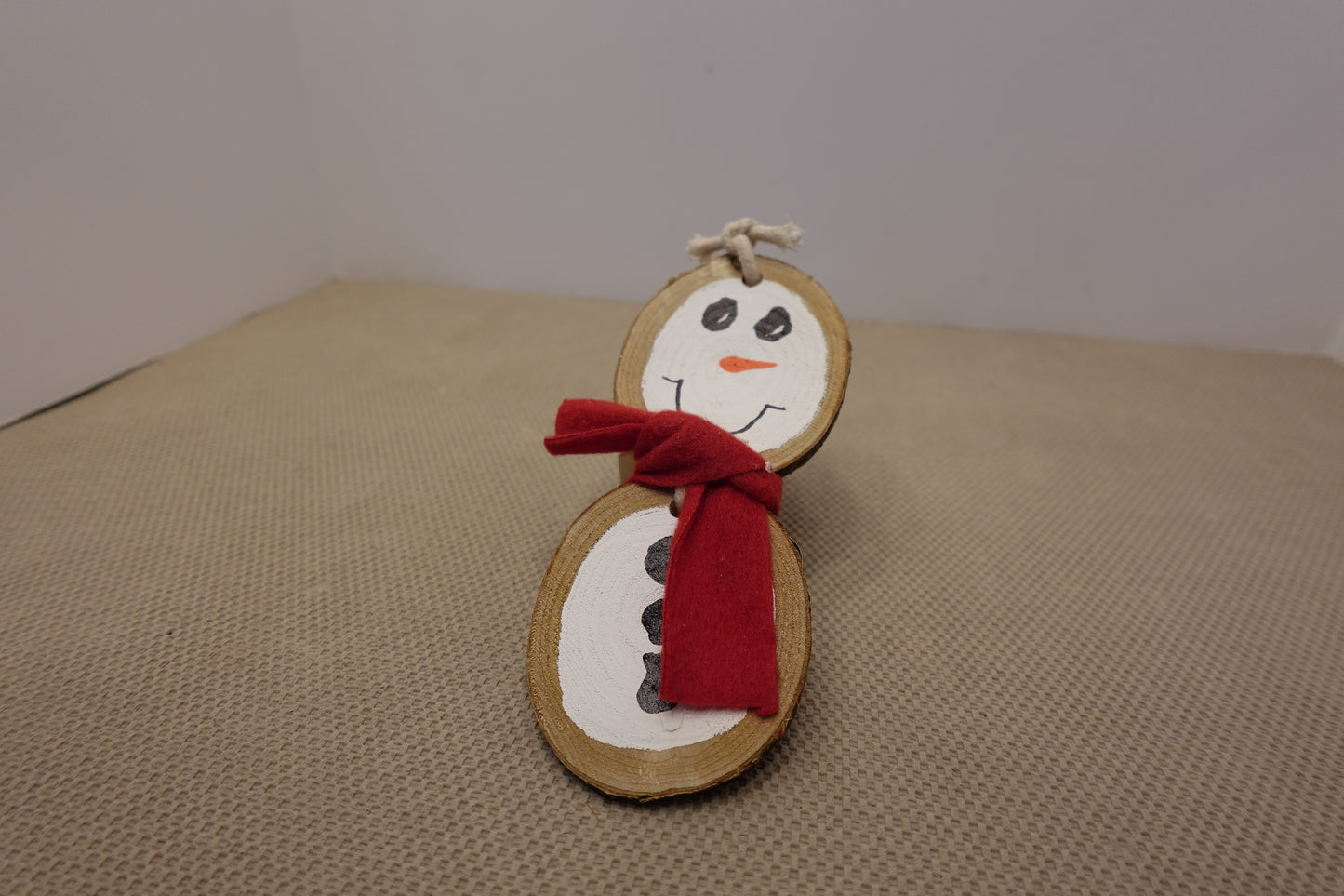 Wood Snowman Ornaments