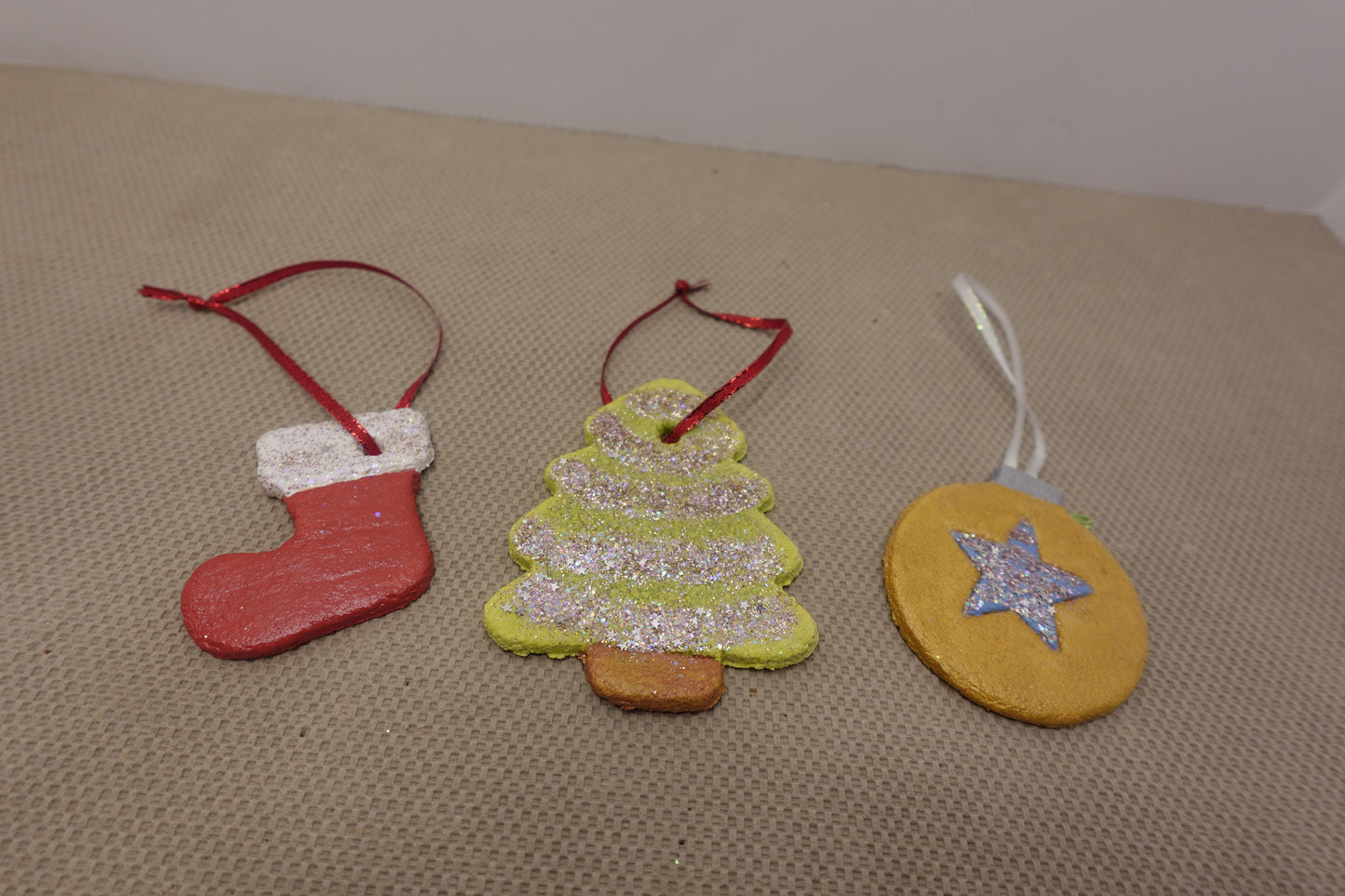 Salt Dough Ornaments Set of 3