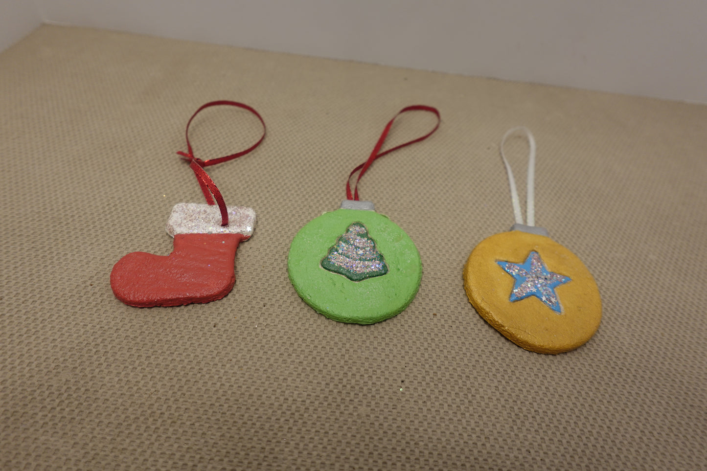 Salt Dough Ornaments Set of 3