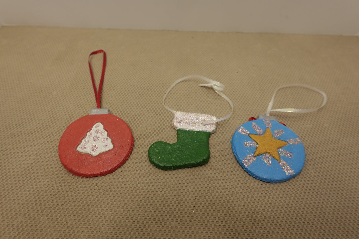 Salt Dough Ornaments Set of 3